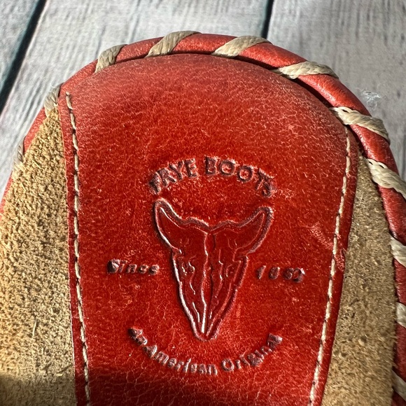 Frye Charlotte Leather Heeled Whipstitched
Harness Ring Mules in size 5.5 - Picture 7 of 12